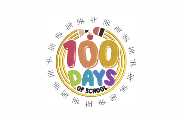 100 Days of School Embroidery Design: A Practical Guide for Educators and Creators
