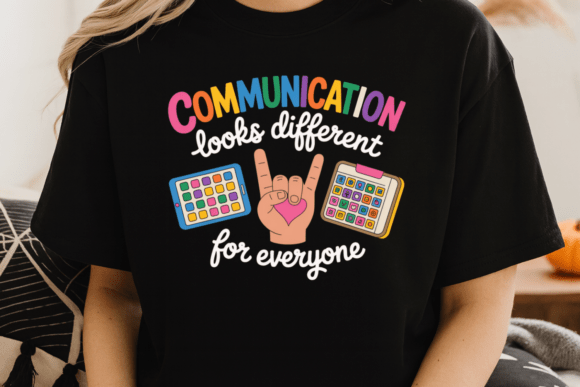 Communication Looks Different PNG Shirt: Celebrating Every Voice
