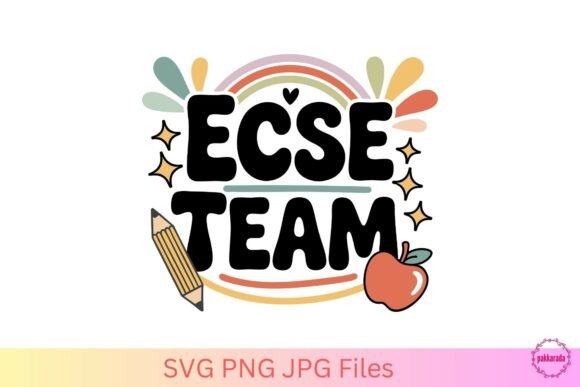 ECSE Team SVG –Special Education Teacher Design