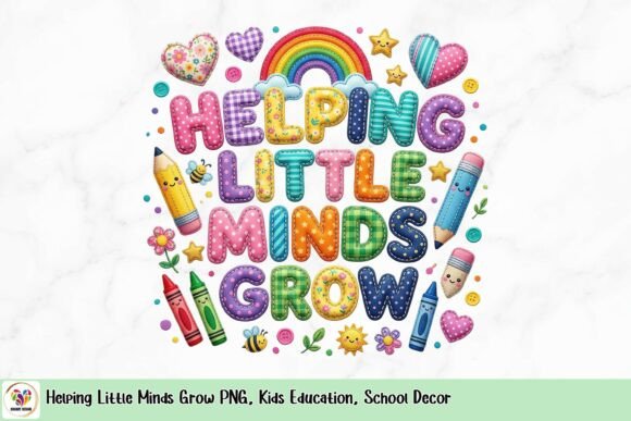 Helping Little Minds Grow PNG for Kids Education