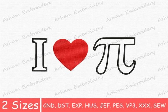 I Love Pi Math Lover Embroidery Design: A Practical Evaluation