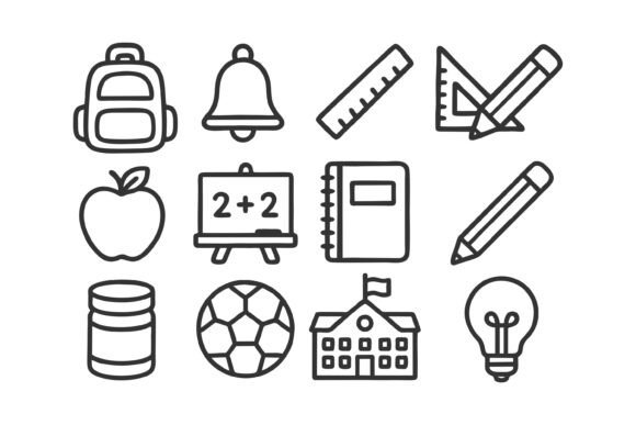 Icons for Education, School and Learning: A Visual Toolkit for Modern Educators