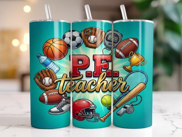 Physical Education Teacher 20oz Tumbler Design