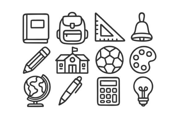 School and Education-related Icons: The Ultimate Design Resource for Educators and Creators