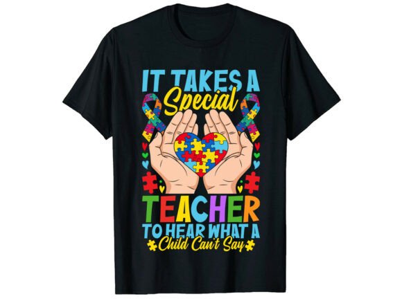 Special Education Teacher Autism T-Shirt Design