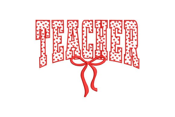 Teacher Hearts Varsity Bow: A Stylish Update for Your Fabric Projects