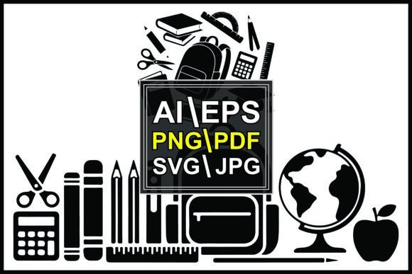 The Power of Simplicity: Understanding Black School Supplies on White Backgrounds