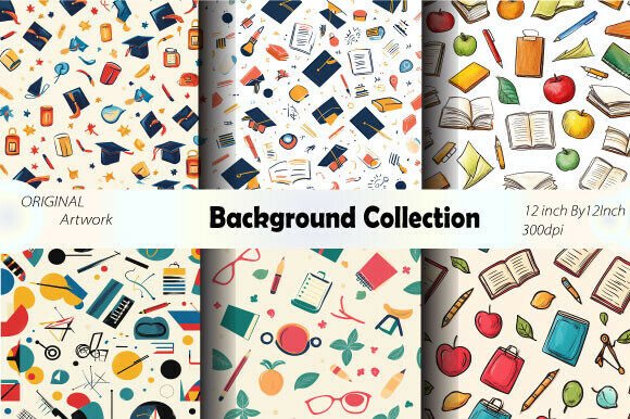 Unlocking Creativity with Vibrant Digital Art Collections and Education School Pattern Backgrounds